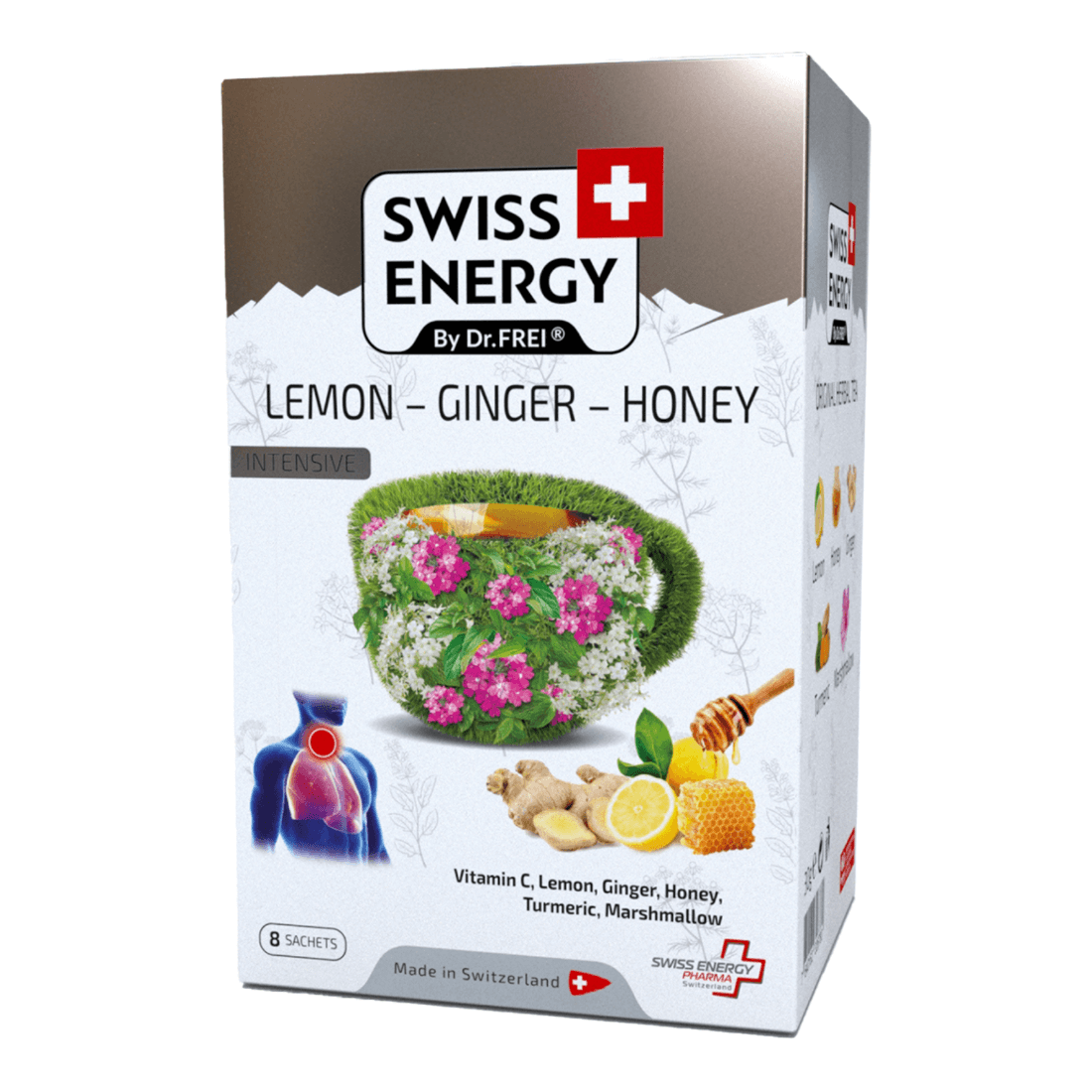 Swiss Energy Herbal tea: LEMON - GINGER - HONEY